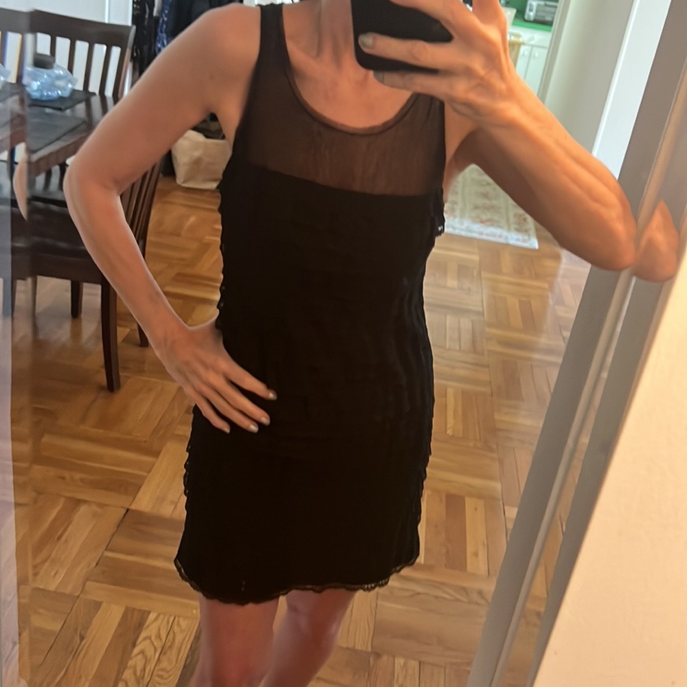 Sexy ruffle BCBG mini dress